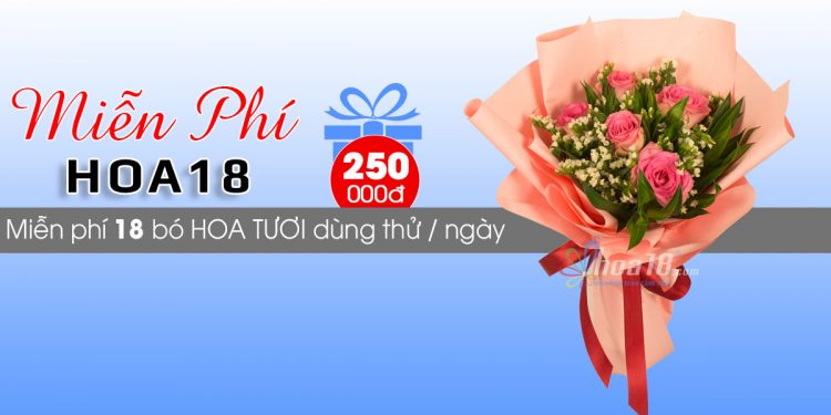 Chương trình nhận HOA MIỄN PHÍ cực kỳ đơn giản