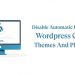 Tắt tự động cập nhật wordpress