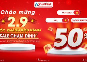 AZDIGI Mừng Quốc Khánh 2/9 2025 giảm 50%
