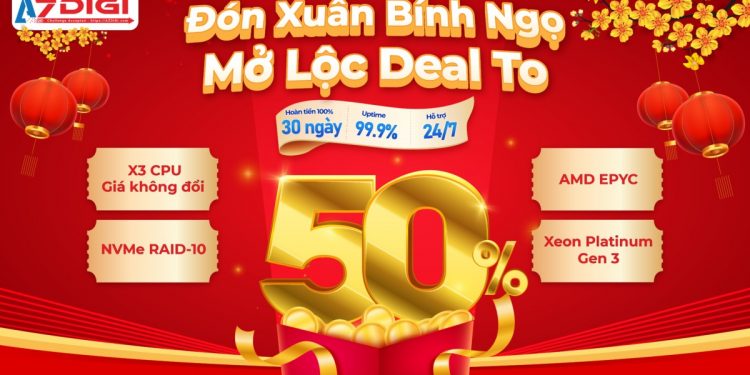 AZDIGI Hosting giảm 50% Bính Ngọ 2026